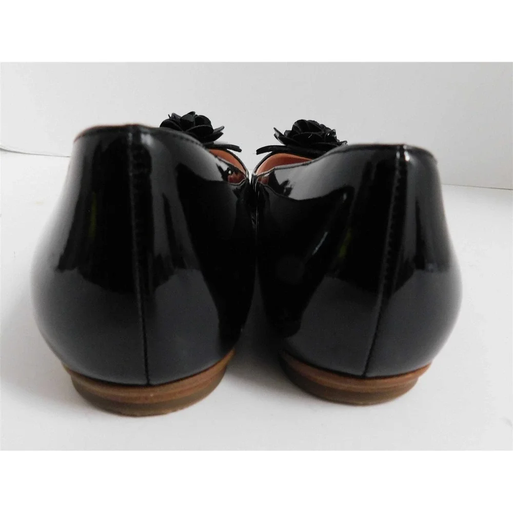 Kate Spade Ellie Black Patent Ballet‎ Flats 7.5 M